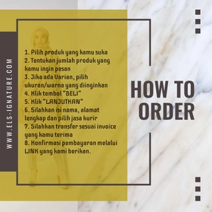 How to Order Els'ignature Product