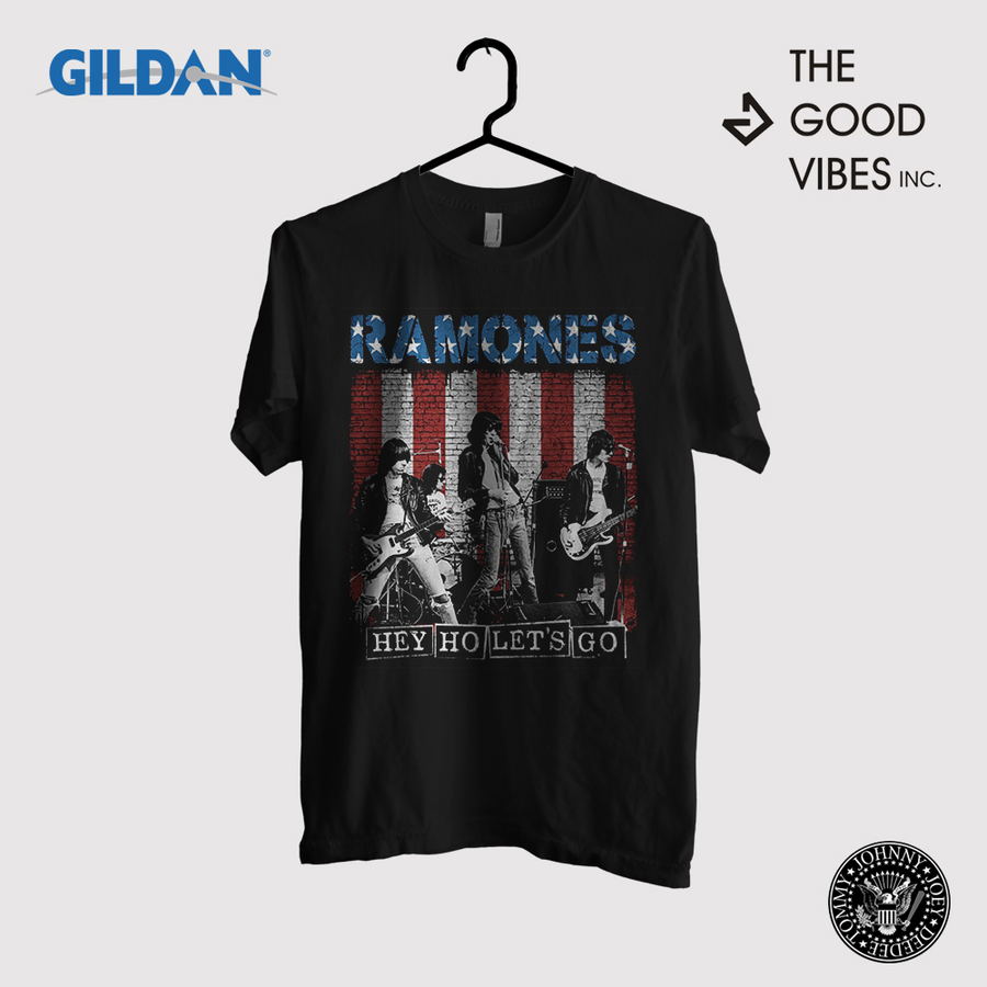  Kaos  Ramones Original Gildan Hey Ho  Let s Go