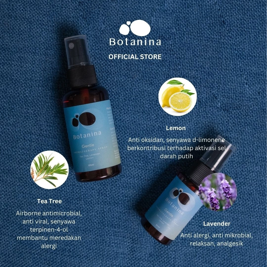 Botanina Gentle & Breezy Aromatherapy Spray | Redam Cold Cough Flu Batuk Pilek