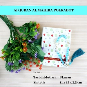 Al Quran Mushaf  Hafalan Al Mahira Polkadot A6 Non Terjemah FREE 1 pcs Tasbih