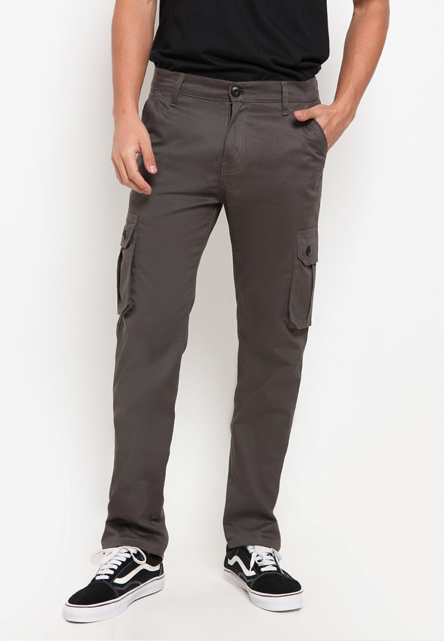  Celana  Cargo  Panjang tactical Grey Hemmeh