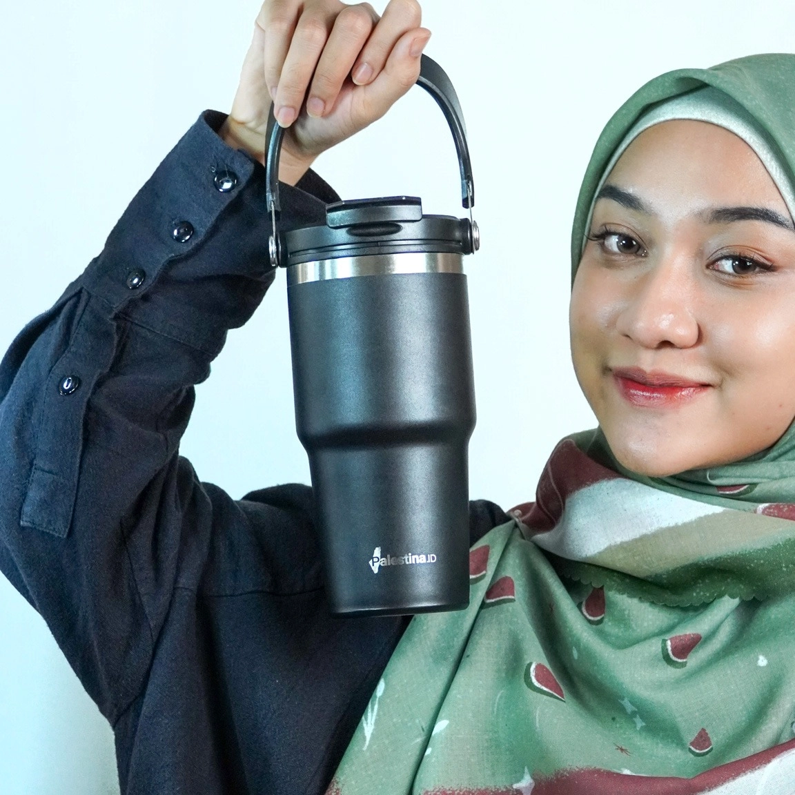 Tumbler palestina 600ml palestinaid signature black