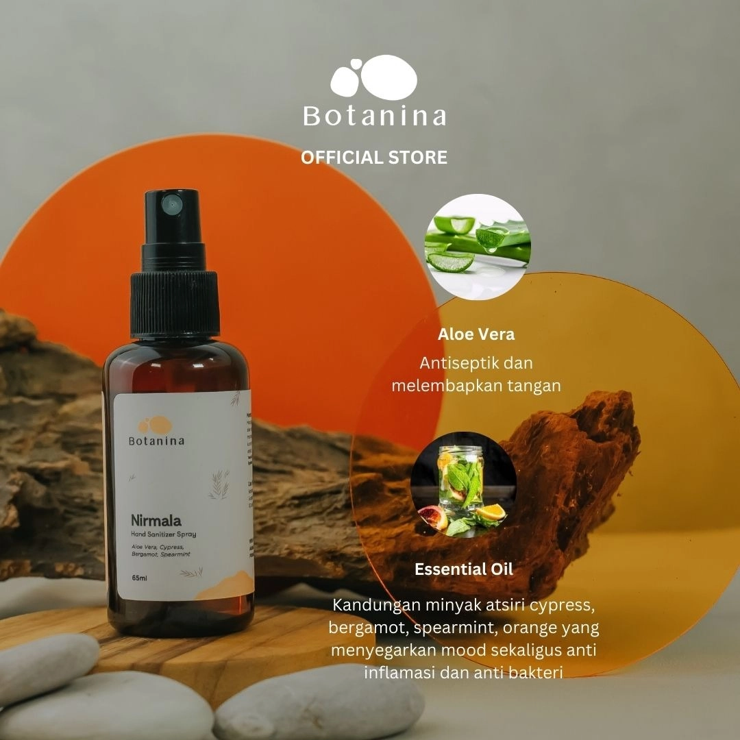 Botanina Nirmala Cleaning Series | Natural Food Grade Hand Sanitizer Spray Toilet Spray Sanitizer
