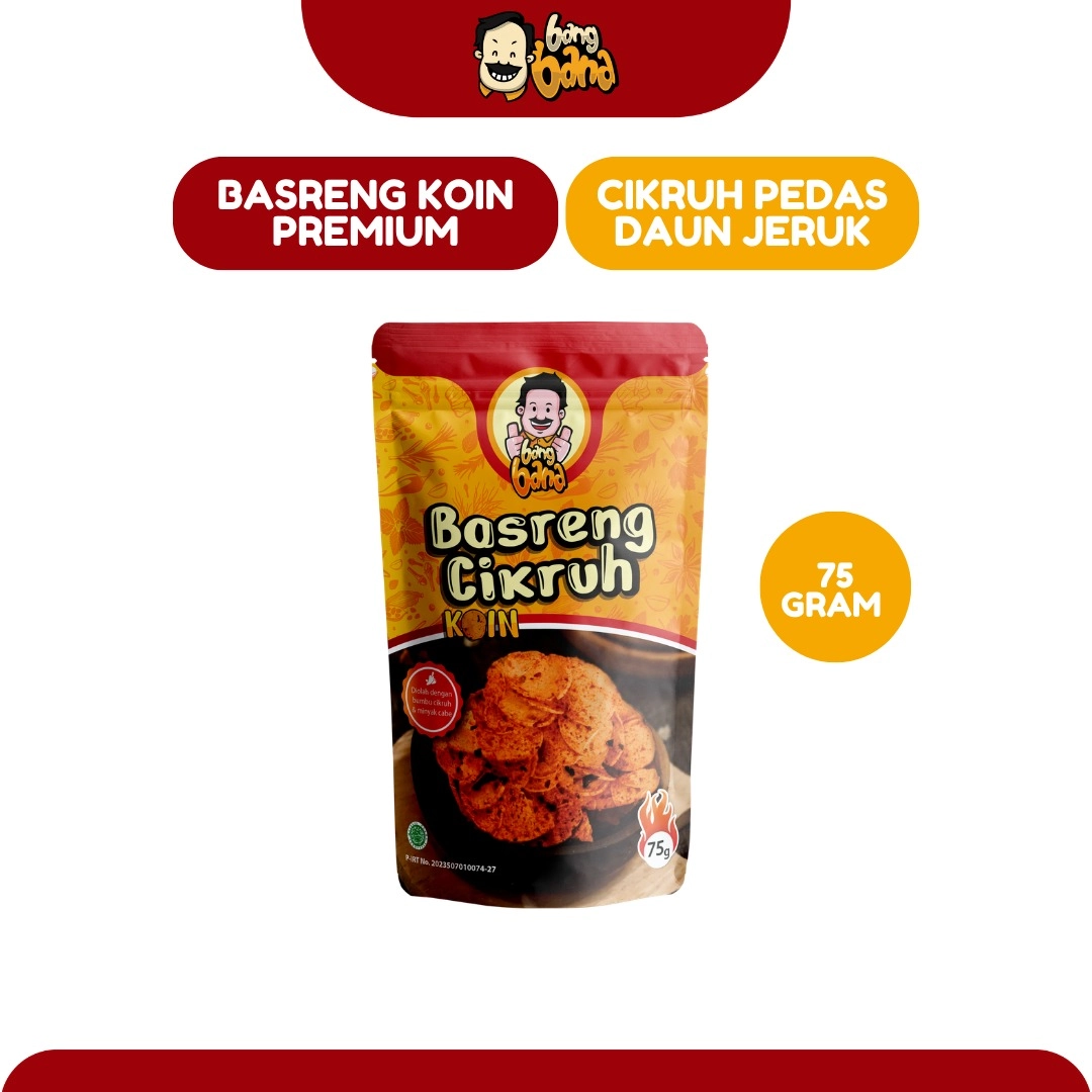 Basreng Premium Koin Pedas 75gr