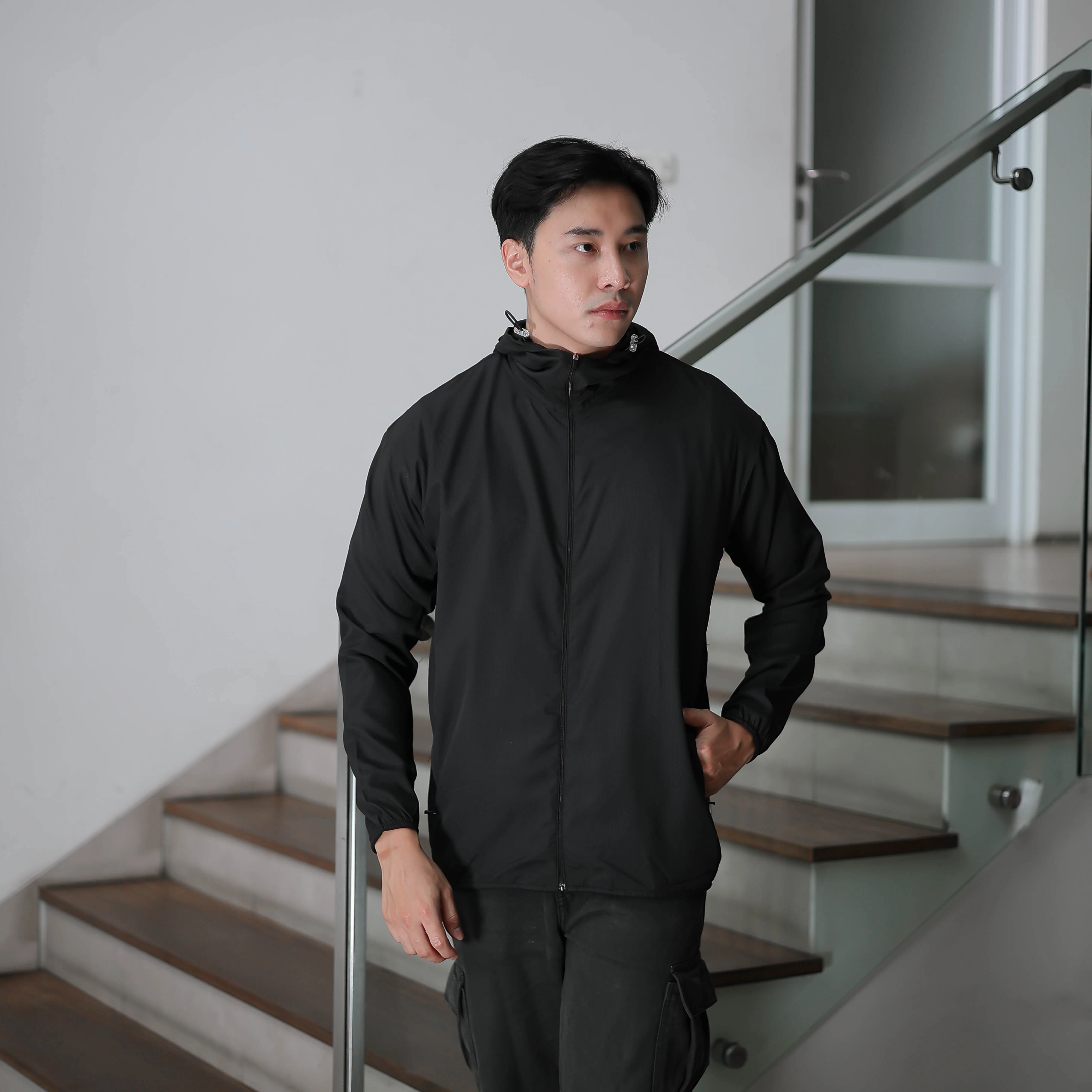 Troveast Cozy Daily Jacket Pocket Series Black