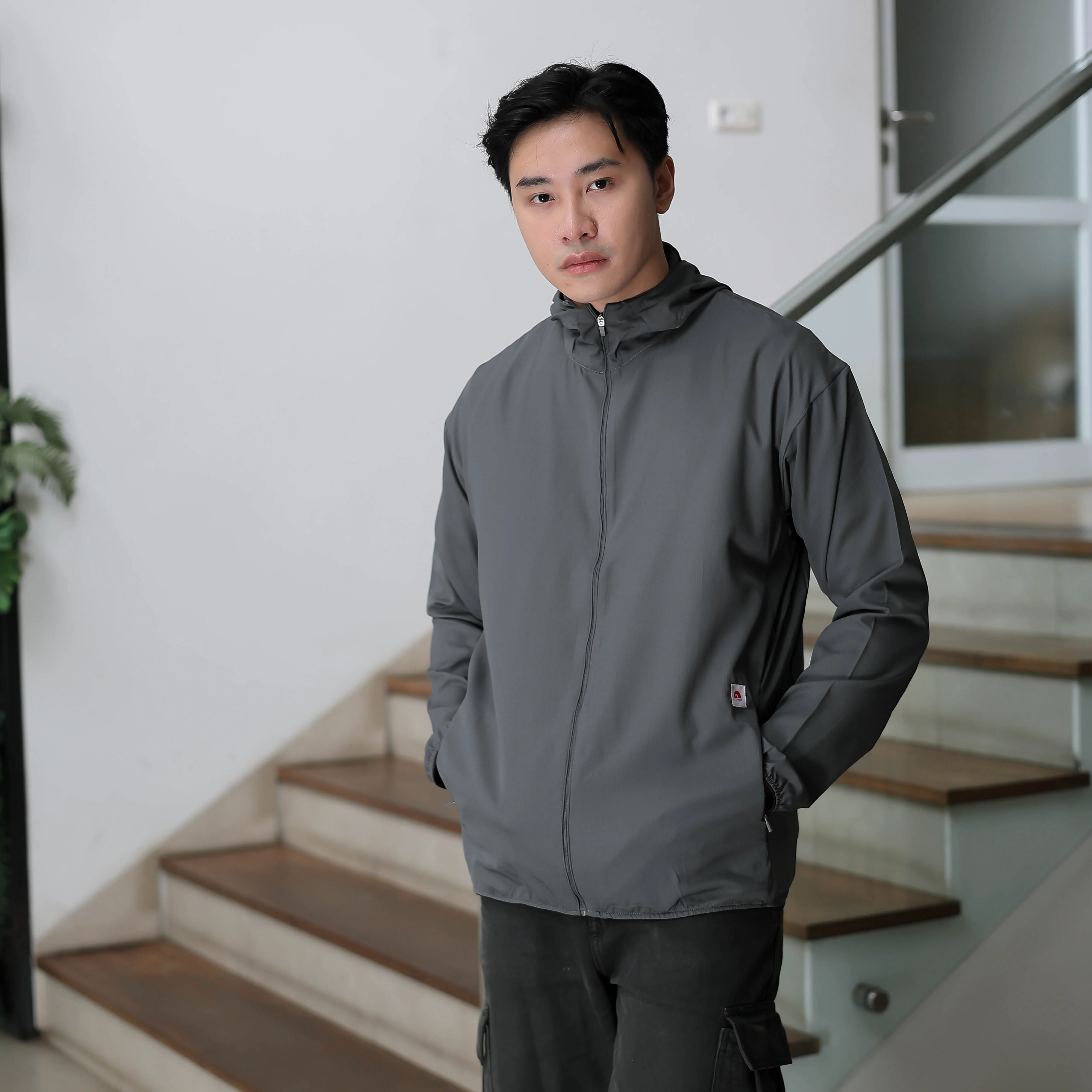 Troveast Cozy Daily Jacket Pocket Series Grey