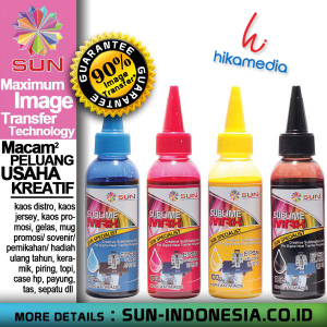 Tinta SUBLIM - SUBLIME MAX INK SUN Original Cyan / Magenta / Yellow / Black untuk Epson
