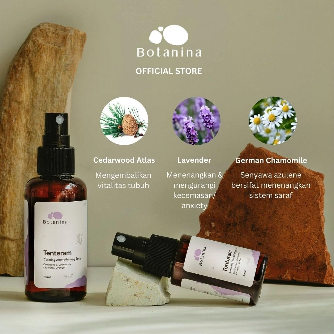 Botanina Tenteram Calming Aromatherapy Spray | Natural Deep Sleep Calming Insomnia
