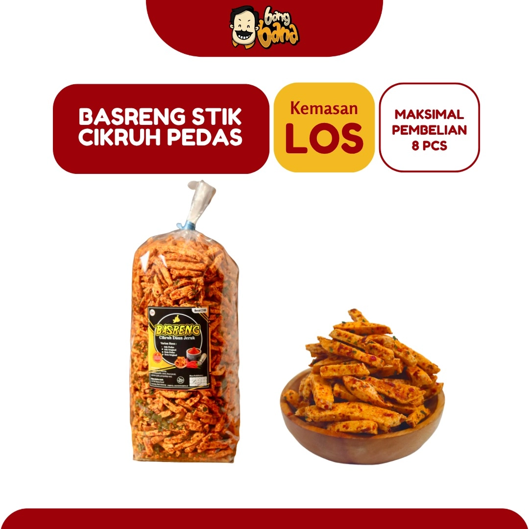 Basreng Stik Pedas Kemasan LOS 1,8kg