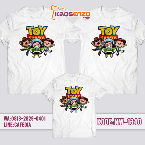 Baju Kaos Couple Keluarga Toy Story | Kaos Family Custom | Kaos Toy Story - NW 1340