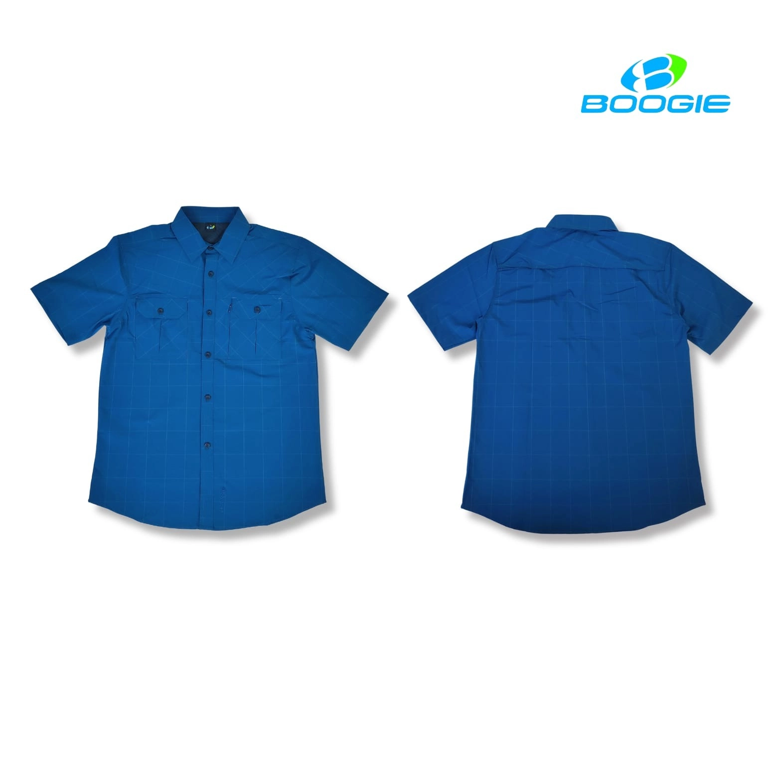 Kemeja Pendek Pria 07 - Boogie Biru Navy