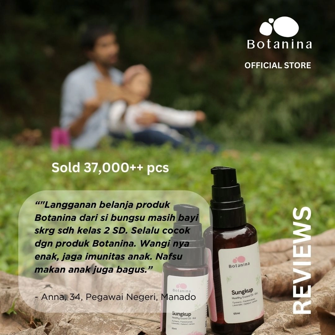 Botanina Sungkup Baby & Kid Comforting Oil | Baby Oil Minyak Telon Pijat Anak