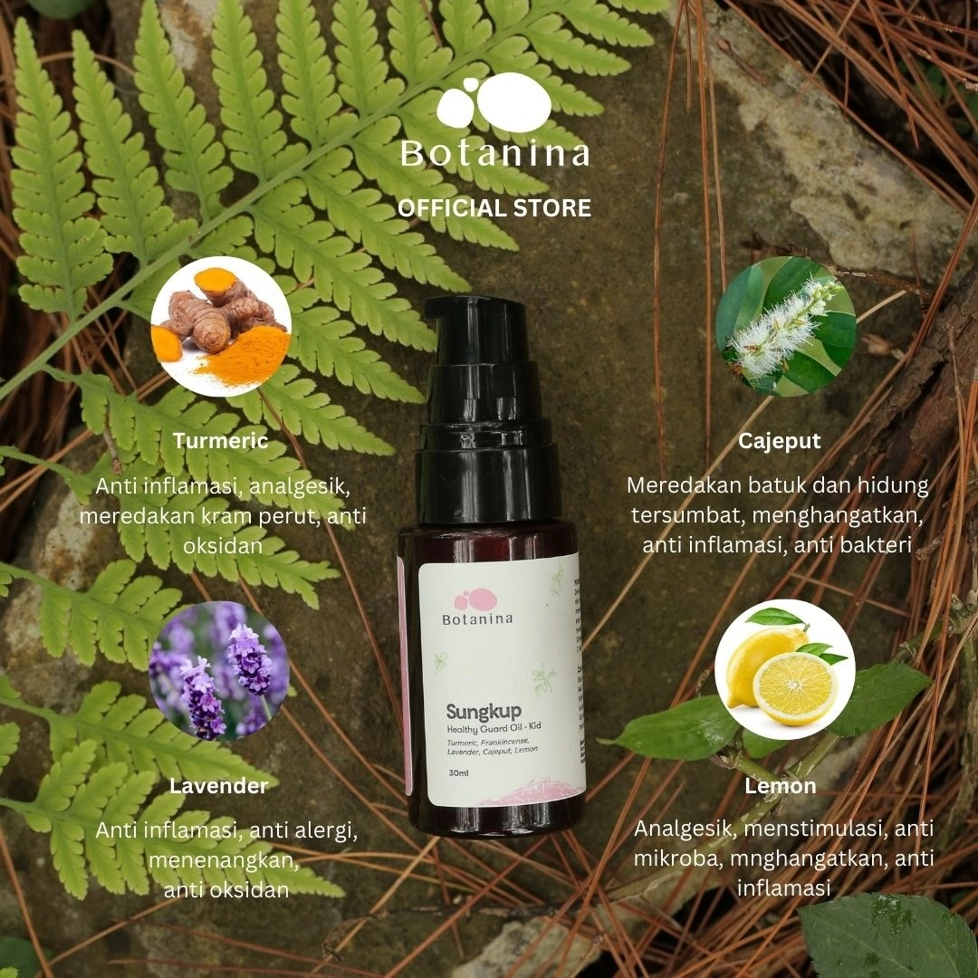 Botanina Sungkup Baby & Kid Comforting Oil | Baby Oil Minyak Telon Pijat Anak