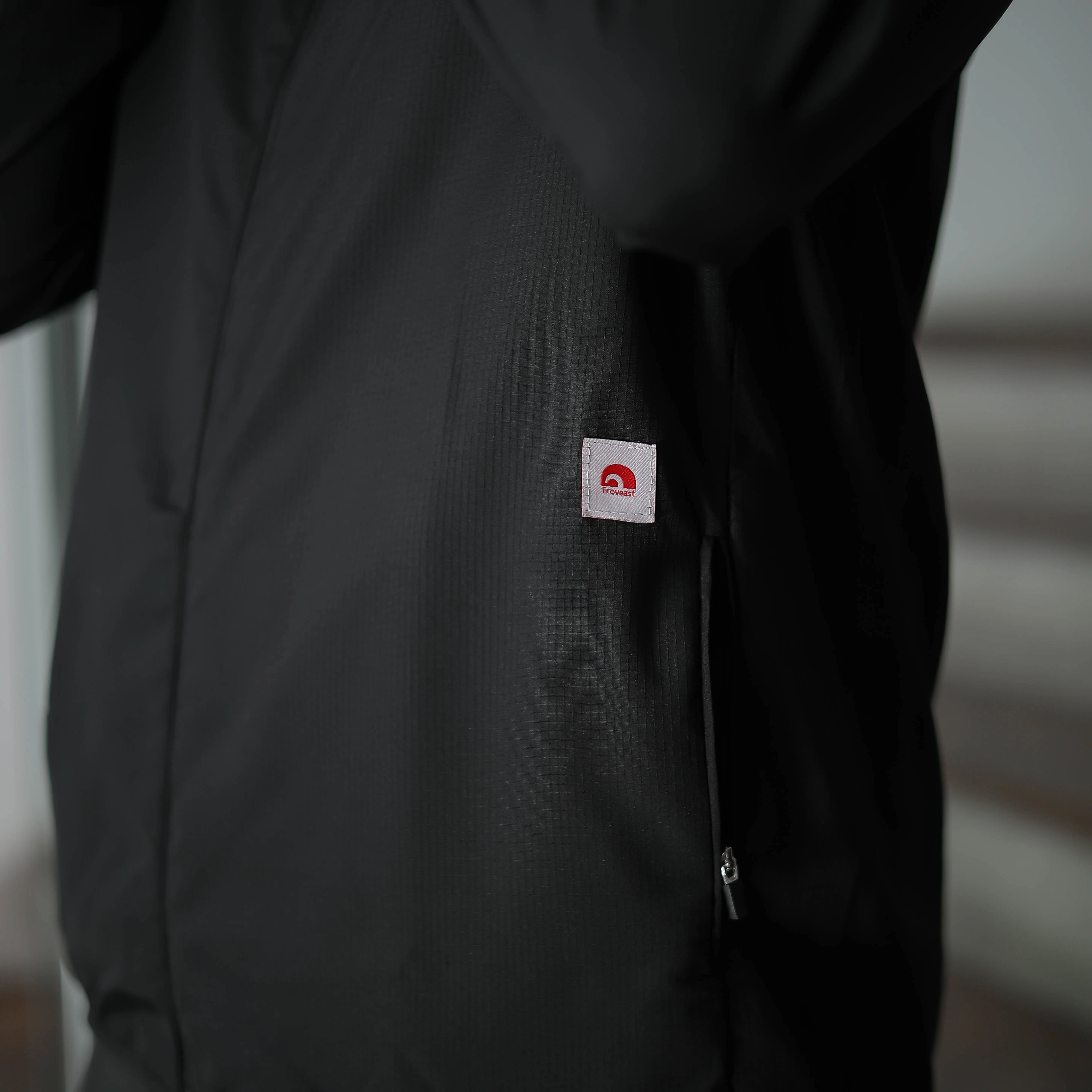 Troveast Cozy Daily Jacket Pocket Series Black