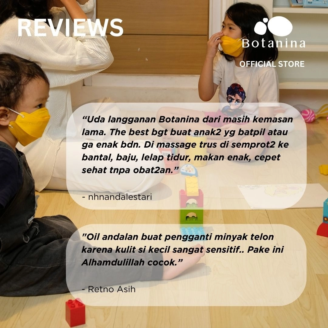 Botanina Sungkup Baby & Kid Comforting Oil | Baby Oil Minyak Telon Pijat Anak