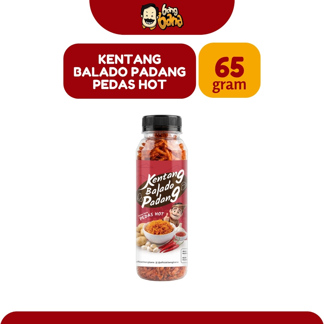 Kentang Balado Padang Rasa Pedas Hot 65gr