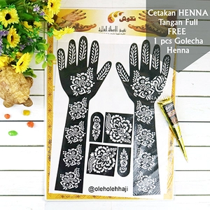 Cetakan Tangan Full FREE 1Pcs Golecha HENNA