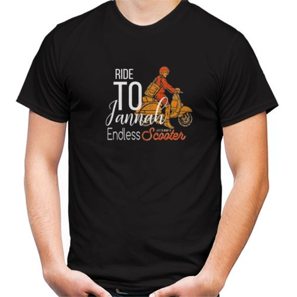 Endless Scooter Ride To Jannah T Shirt dinclothe