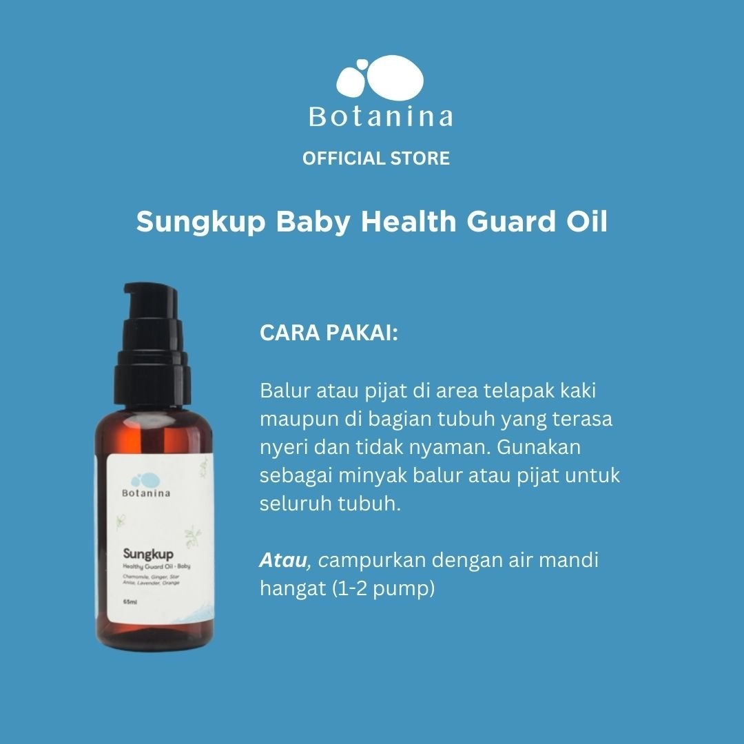 Botanina Sungkup Baby & Kid Comforting Oil | Baby Oil Minyak Telon Pijat Anak