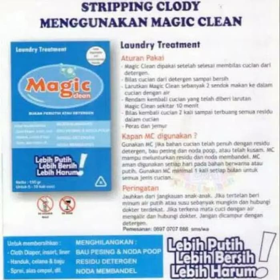 magic clean sabun streping clodi