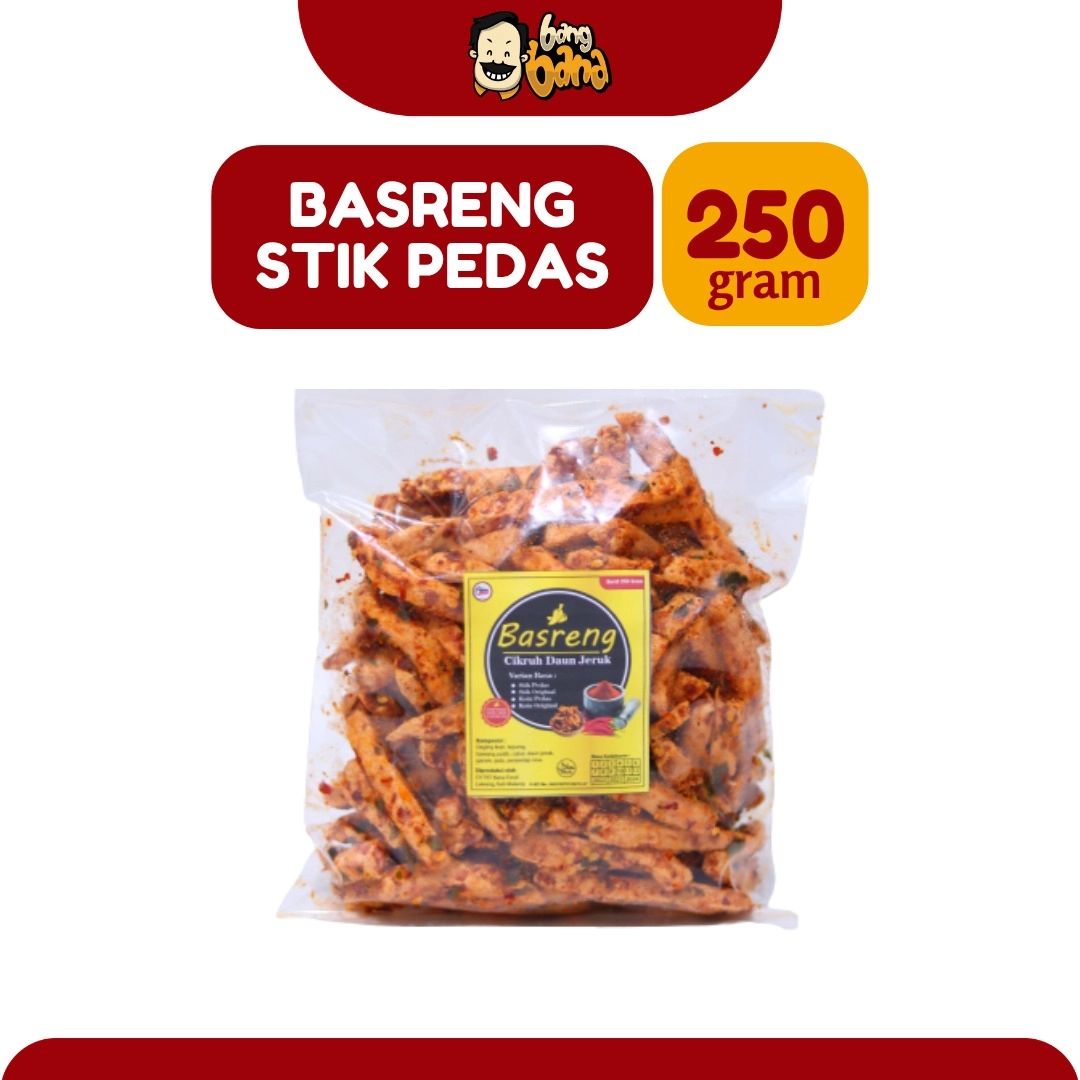 Basreng Stik Pedas 250gr