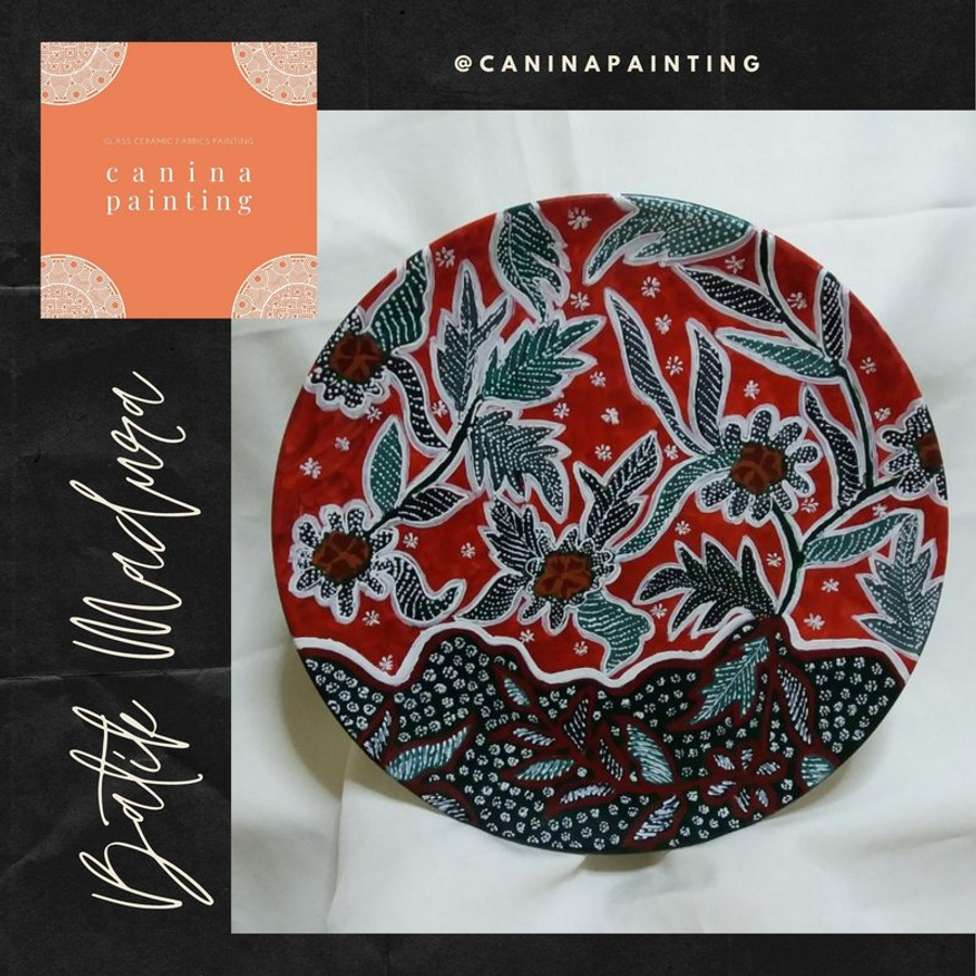 Lukisan keramik Batik Madura Lukisan keramik Batik Madura