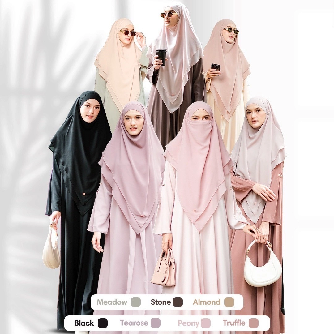 Abaya Hamida - Abaya saja (Dress UV Protection  Abaya untuk umroh Dress muslim wanita)