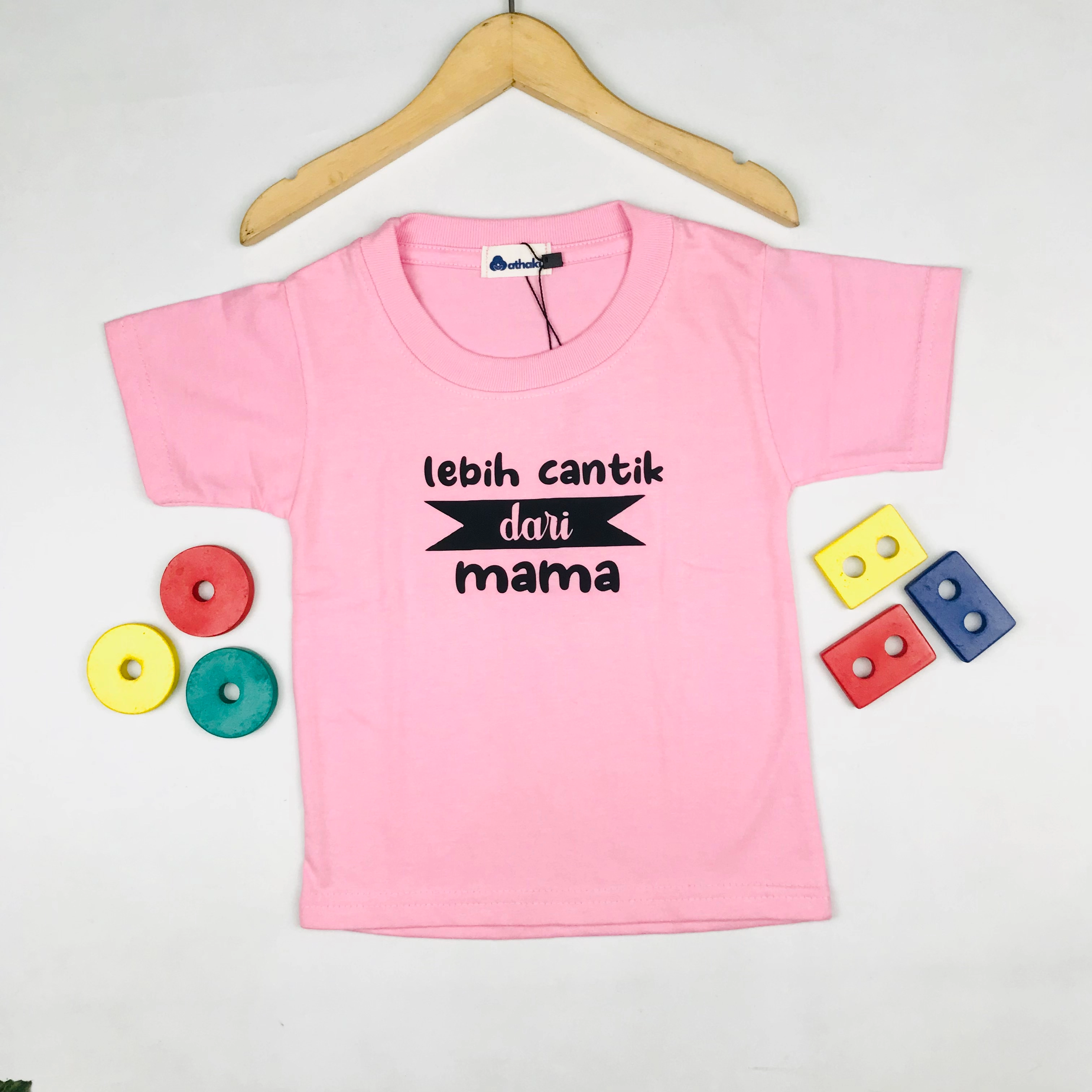 kaos anak lebih cantik dari mama