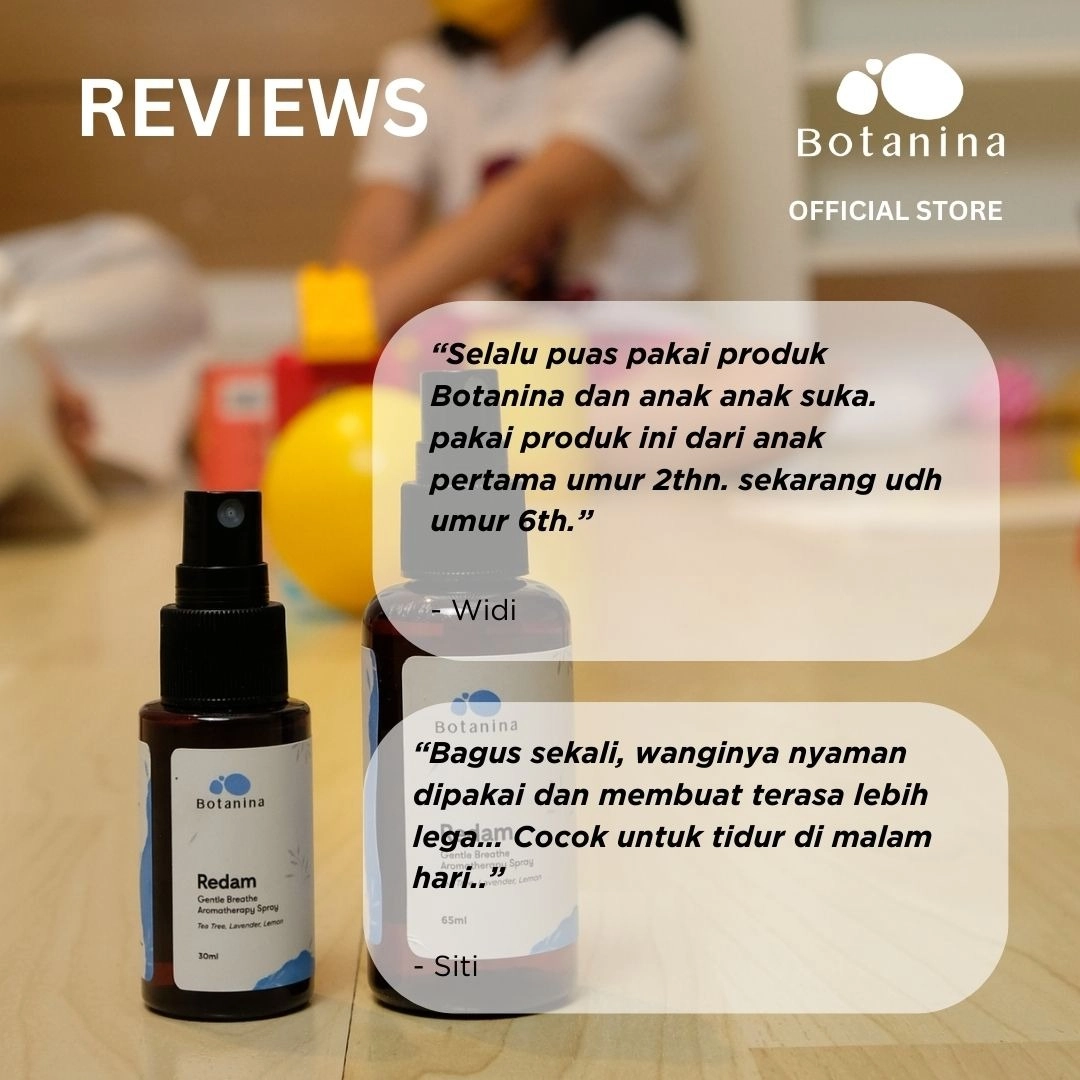 Botanina Gentle & Breezy Aromatherapy Spray | Redam Cold Cough Flu Batuk Pilek