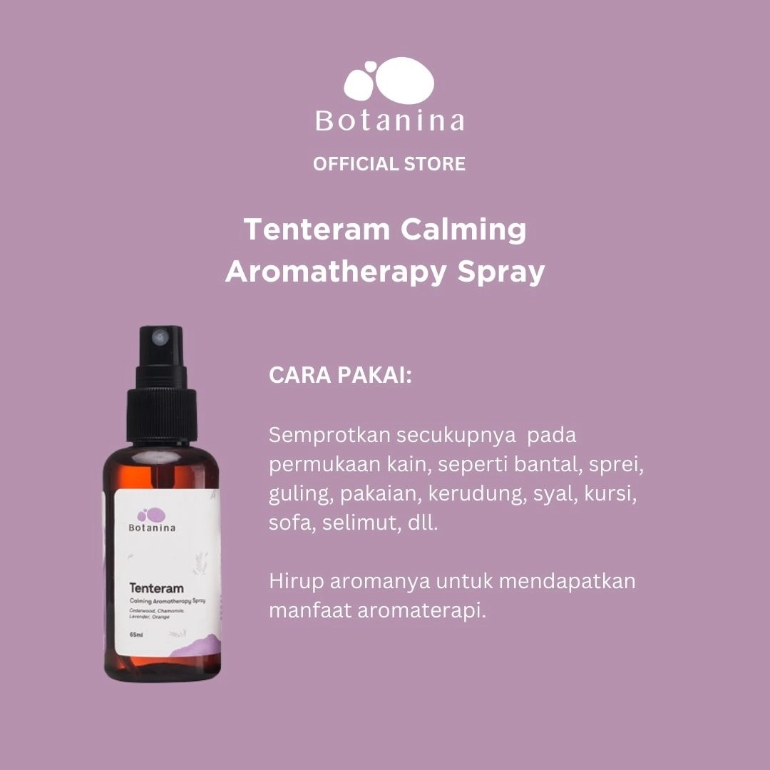 Botanina Tenteram Calming Aromatherapy Spray | Natural Deep Sleep Calming Insomnia
