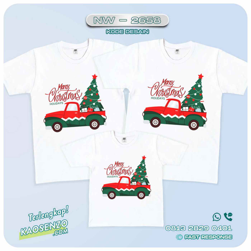 Baju Kaos Couple Keluarga Natal | Kaos Family Custom | Kaos Natal - NW 2658