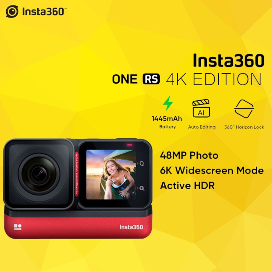 Insta360 ONE RS 4K Edition Insta 360 One RS 4K Action Camera