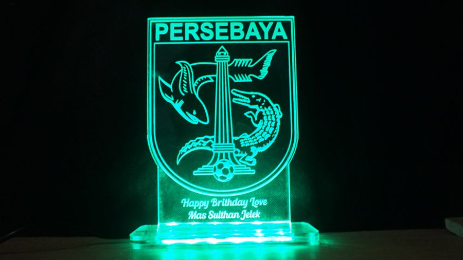 Lampu akrilik persebaya