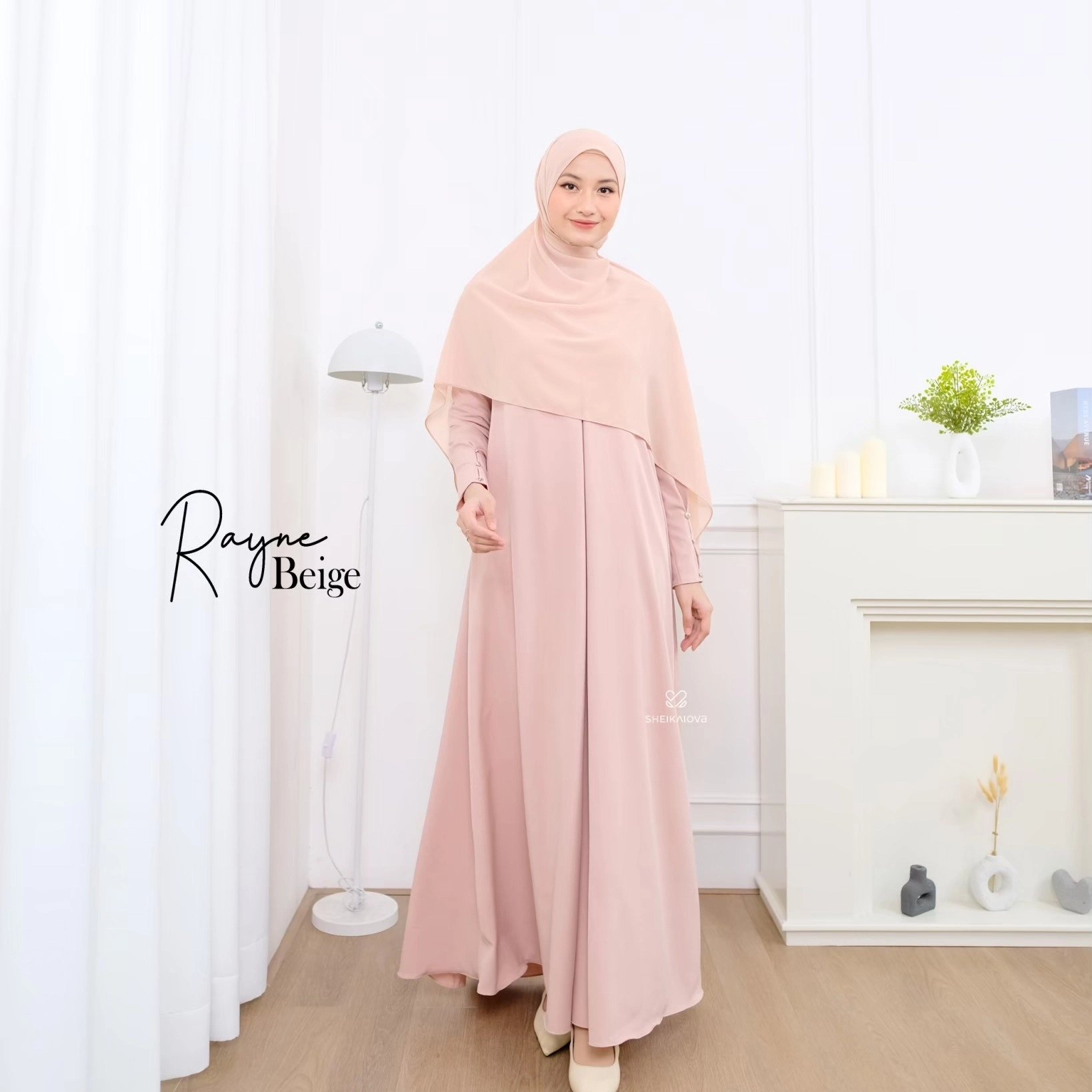 Sheika Hijab || Rayne Dress [ Abaya umroh baju muslim wanita polos ladyzara ]