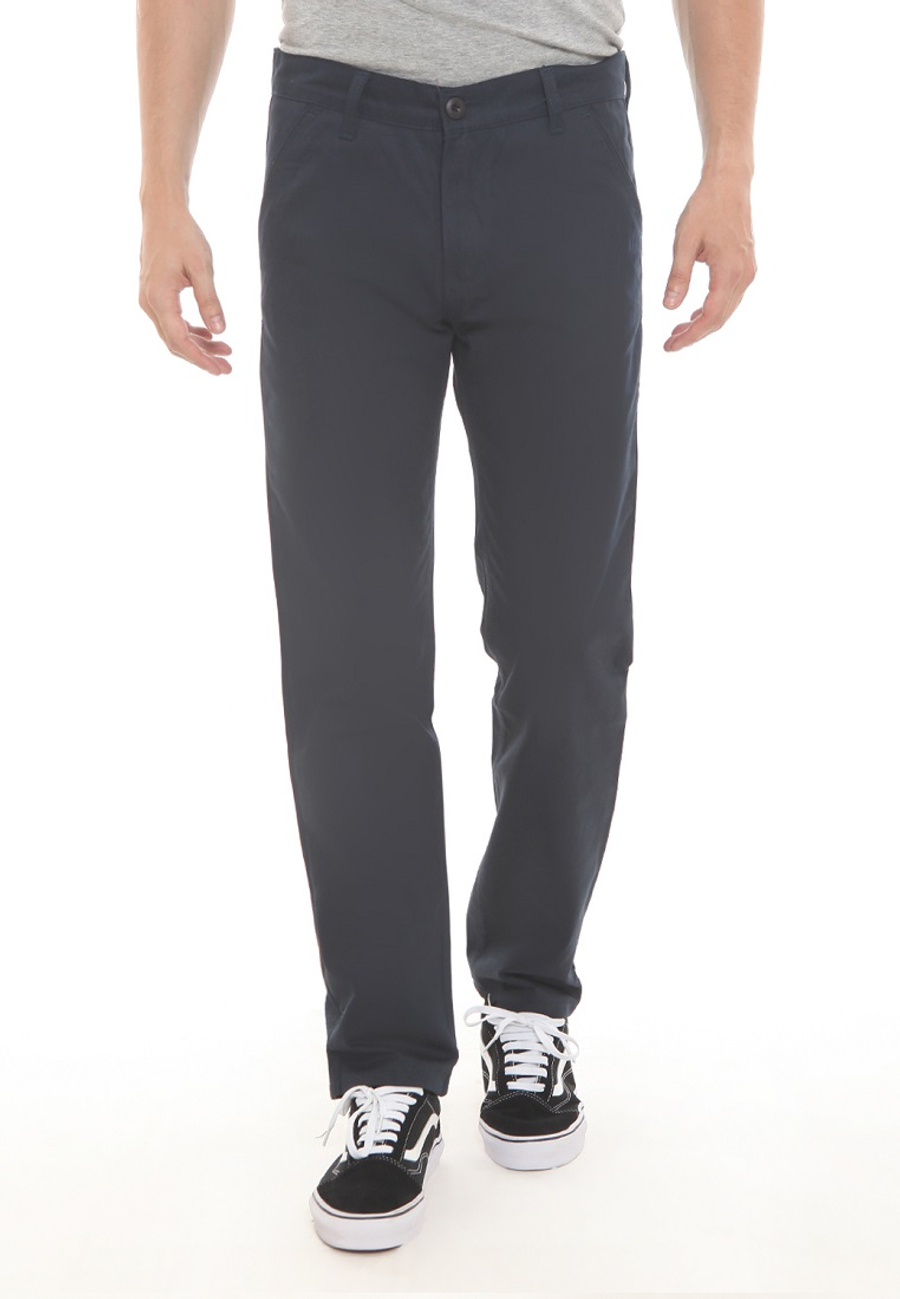  Celana  Chino Panjang  Navy Hemmeh