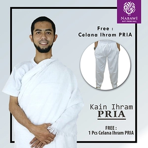 Kain Ihram Pria FREE 1Pcs Celana Ihram PRIA